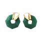 Shyla Sphinx Earrings - Emerald Green