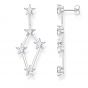 Thomas Sabo Star Earrings, Silver H2083-051-14