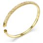 Swarovski Sublima Bangle Snow Pavé - White with Gold Tone Plating - 5723337