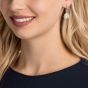Swarovski Sunshine Pierced Earrings, White, Rhodium Plating 5479914
