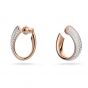 Swarovski Exist Small Earrings - White with Rose Gold Plating 5636448