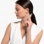 Swarovski Infinity Pierced Hoop Earrings - White - Rhodium Plated 5518878