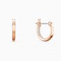 Swarovski Infinity Pierced Earrings - Rose Gold Plated - 5512625