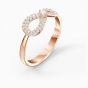 Swarovski Infinity Ring - Rose Gold Plated - 5535400, 5518873, 5535412
