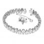 Swarovski Millenia Pear Cut Bracelet - White with Rhodium Plating 5598350