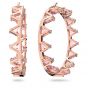Swarovski Millenia Hoop Earrings Triangle Cut - Pink with Rose Gold-tone Plating 5614931