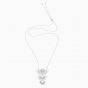 Swarovski Sparkling Dance Dial Up Pierced Necklace - Rhodium Plated 5564432