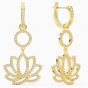 Swarovski Symbolic Lotus Earrings - Gold-tone Plating - 5522840