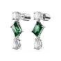 Swarovski Mesmera Mix Cut Drop Earrings - Green with Rhodium Plating 5665878