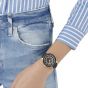 Swarovski Octea Lux Watch, Leather Strap, Black, Rose Gold Tone 5414410