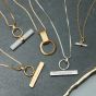Rachel Jackson Personalised T-Bar Necklace Silver TBN3CS