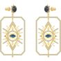 Swarovski Tarot Magic Pierced Earrings, Multi-Coloured, Gold Plating 5490920