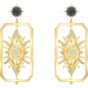 Swarovski Tarot Magic Pierced Earrings, Multi-Coloured, Gold Plating 5490920