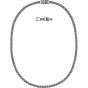 Swarovski Tennis Deluxe Necklace, Black, Ruthenium Plating 5517113