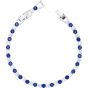 Swarovski Tennis Bracelet, Blue, Rhodium Plating 5506253