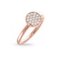 Thomas Sabo Sparkling Circles Solitaire Ring, Rose Gold