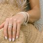 Annie Haak Santeenie Silver Charm Bracelet - Turquoise Daisy B1014-17