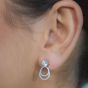 Georgini Goddess Luna Earrings - Silver - IE1123W