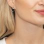 Sarah Alexander Vamp Circle Stud Silver Earrings