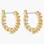 Swarovski Vittore Hoop Pierceed Earrings, Gold-Tone Plated 5522880
