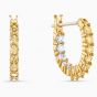 Swarovski Vittore Hoop Pierceed Earrings, Gold-Tone Plated 5522880