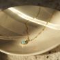 Daisy Amazonite Healing Necklace - Gold HN1003_GP