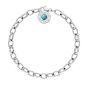 Thomas Sabo Silver and Turquoise Charm Bracelet X0229-404-17