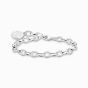 Thomas Sabo Member Charm Bracelet 5mm Link - Silver with White Charmista Coin