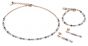 Coeur De Lion Stainless Steel Rose and Grey Stud Earrings 4948211200