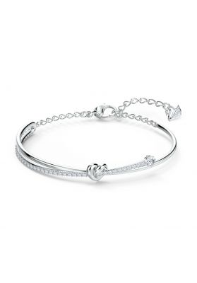 Swarovski Attract Soul Bangle Open - Rhodium Plated