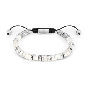 Nomination Instinct Style Bracelet in Steel with Stones - White Turquoise 027925_085