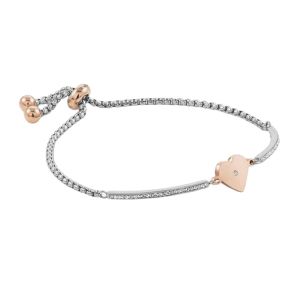 Nomination Milleluci Bracelet Stainless Steel Rose Gold and Zirconia - Heart 028004_022