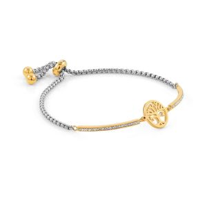 Nomination Milleluci Bracelet Stainless Steel Gold and Zirconia - Tree of Life 028006_017
