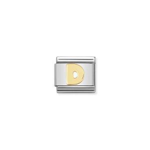 Nomination Gold Classic Letter Charm - D