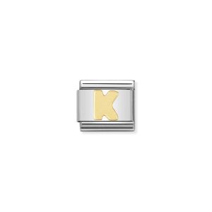 Nomination Gold Classic Letter Charm - K