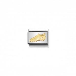 Nomination Classic Sports Charm - 18k Gold Football Boot 