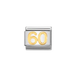 Nomination Classic Number 60 Charm Gold - 030109_43