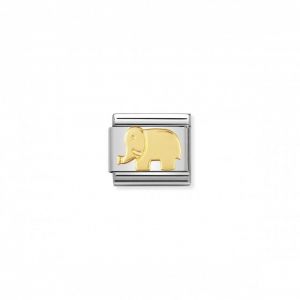 Nomination Classic Gold Animals of the Earth Elephant Charm 030112_08