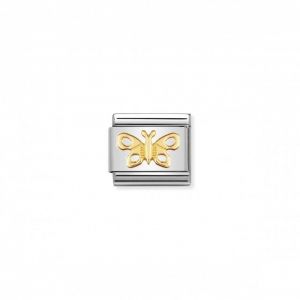 Nomination Classic Gold Animals of the Air Butterfly Charm 