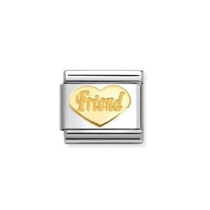 Nomination Classic Gold Heart Friend Charm - 030162_76