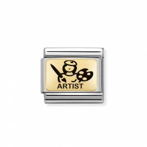 Nomination Classic Composable Charm - 18k Gold Artist