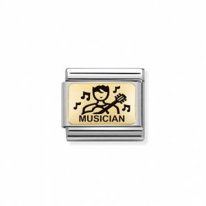 Nomination Classic Composable Charm - 18k Gold Musician