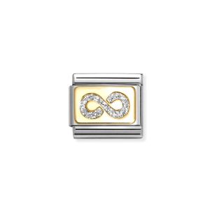 Nomination Classic 18k Gold Silver Glitter Infinity 030224_06