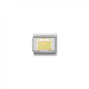 Nomination Classic Gold Camper Van Charm