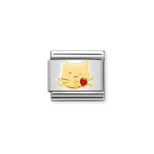 Nomination Nomination  Classic Enamel and 18k Gold Cat Kiss Charm 030272_45