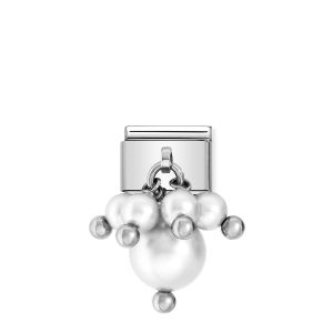 Nomination Classic White Multi Pearl Drop Charm 030609_01