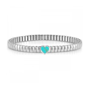 Nomination Extension Style Bracelet Steel and Stone Turquoise Heart - 046009_102