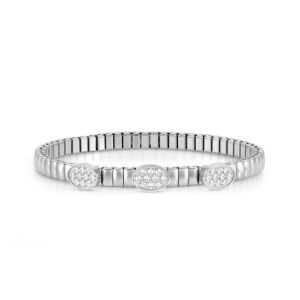 Nomination Extension Style Bracelet Steel and Zirconia Oval - 046014_053