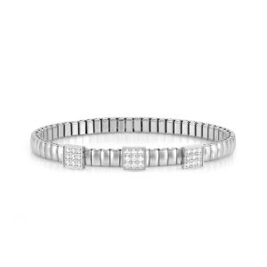 Nomination Extension Style Bracelet Steel and Zirconia Square 046014_056