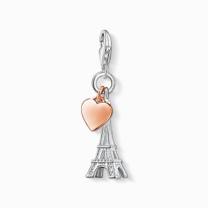 Thomas Sabo Eiffel Tower with Heart Charm - 0904-415-12
